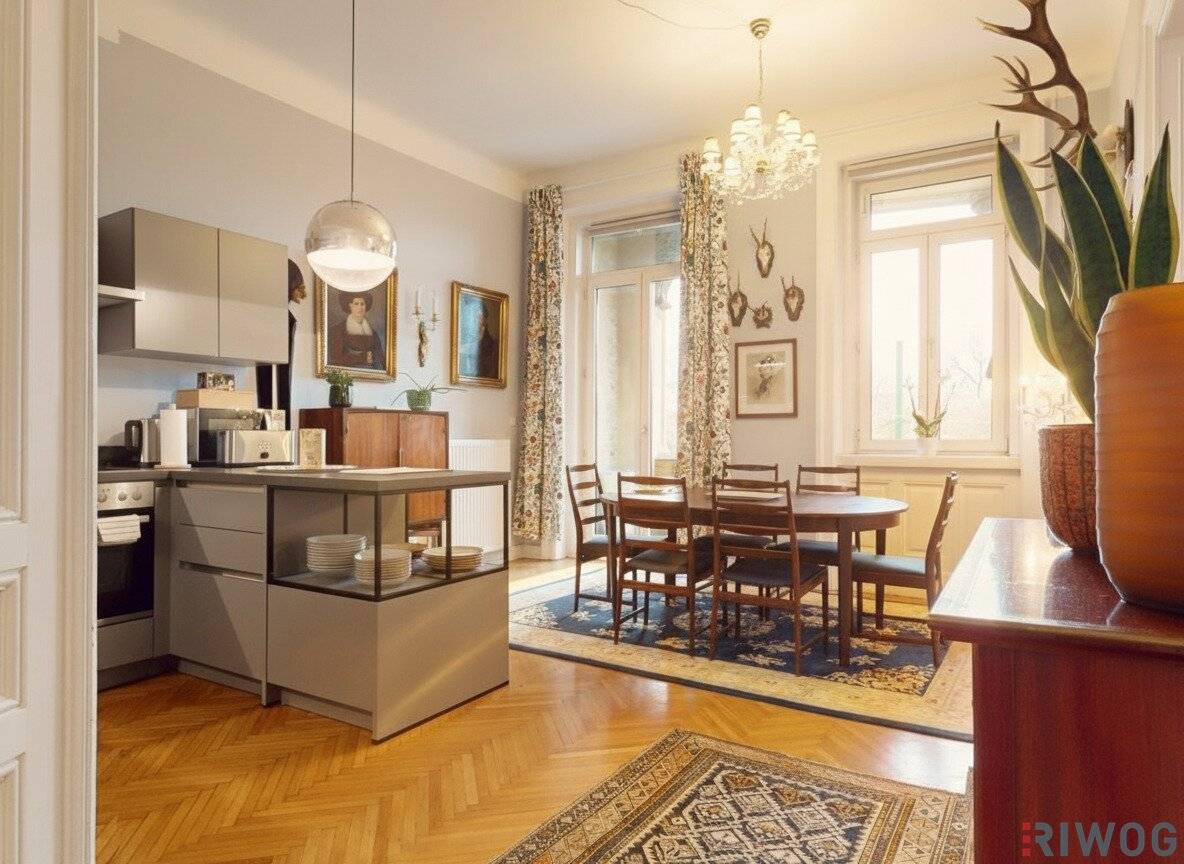Prunkvolle 4-Zimmer Wohnung mit Loggia I Schönbrunn Blick I 360° Rundgang