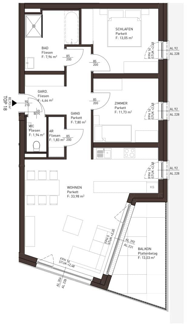 TOP 18 - Altmünster: Schlosspark Appartements