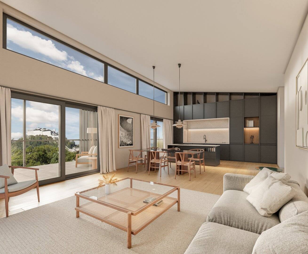 Festungsblick gewünscht? Penthouse in Aigen mit exzellenter Terrasse