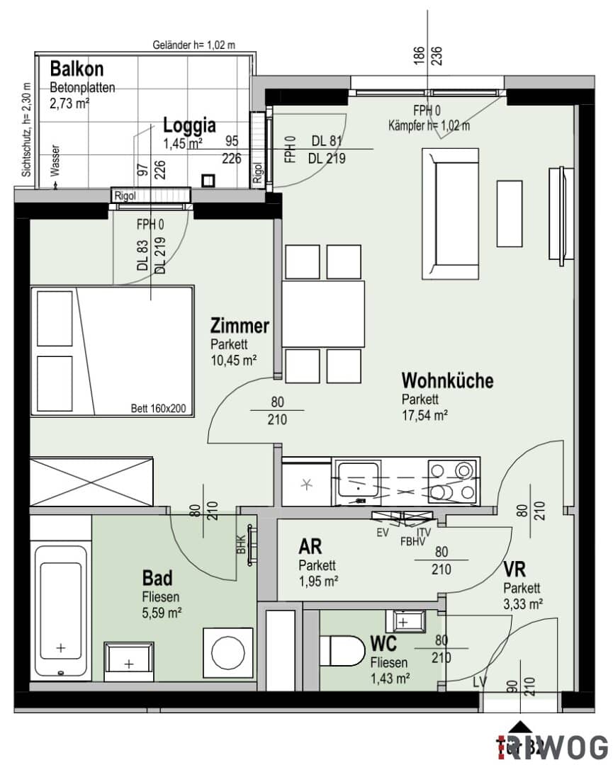 First Occupancy | Near Alte Donau with Loggia/Balcony | District Heating | Underground Parking Space Optional | Ideal for Investors or Owner-Occupiers | Sustainable Project