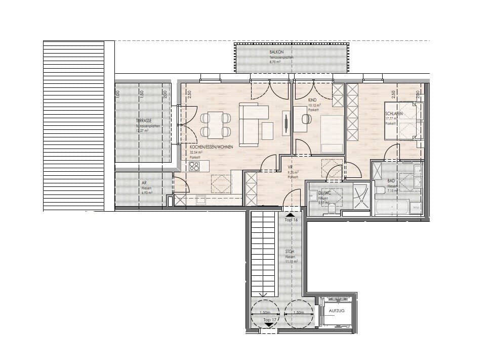 DAS LIMBERG | Where history lives on: Exclusive 3-room attic apartment, TOP 16