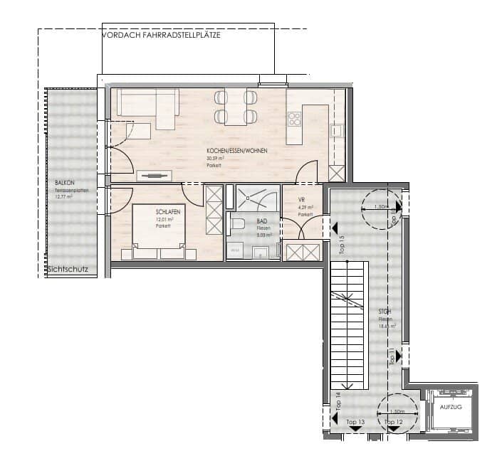 DAS LIMBERG | Where history continues to live: two room apartment on the 2nd floor TOP 15