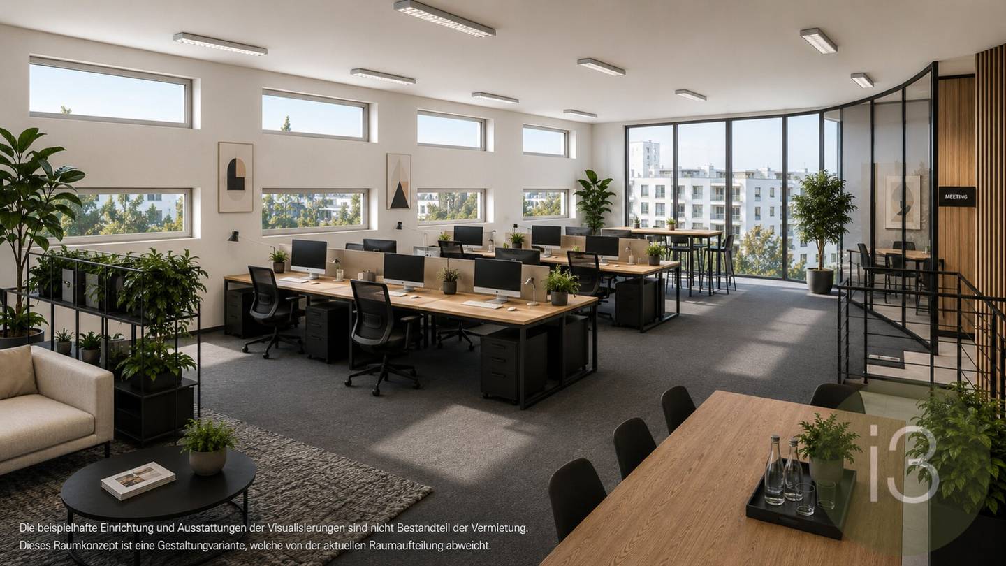 Office/Training/Fitness Top Floor Wide View Salzburg-Schallmoos Room layout according to tenant's wishes