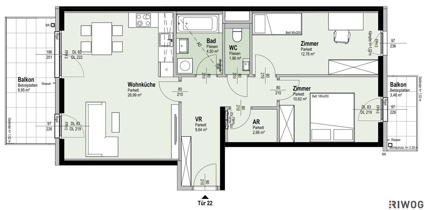 ERSTBEZUG | Nähe Alte Donau | 2 Balkone | Teils hofseitig | Fernwärme | TG-Stellplatz optional | Ideal für Anleger oder Eigennutzer | Nachhaltiges Projekt