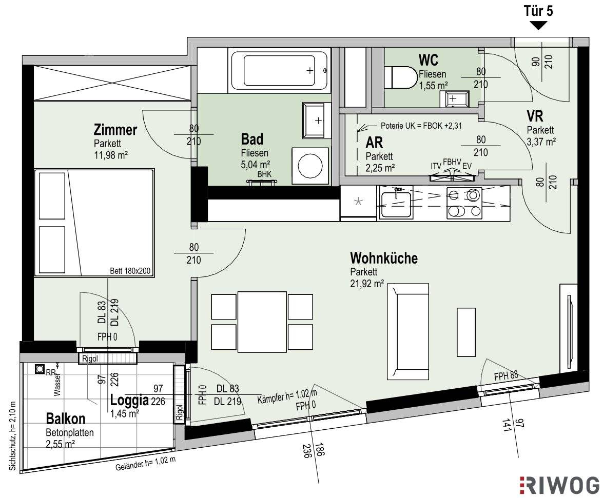 ERSTBEZUG Nähe Alte Donau | Komplett hofseitig | Loggia/Balkon | Fernwärme | TG-Stellplatz optional | Ideal für Anleger oder Eigennutzer | Nachhaltiges Projekt
