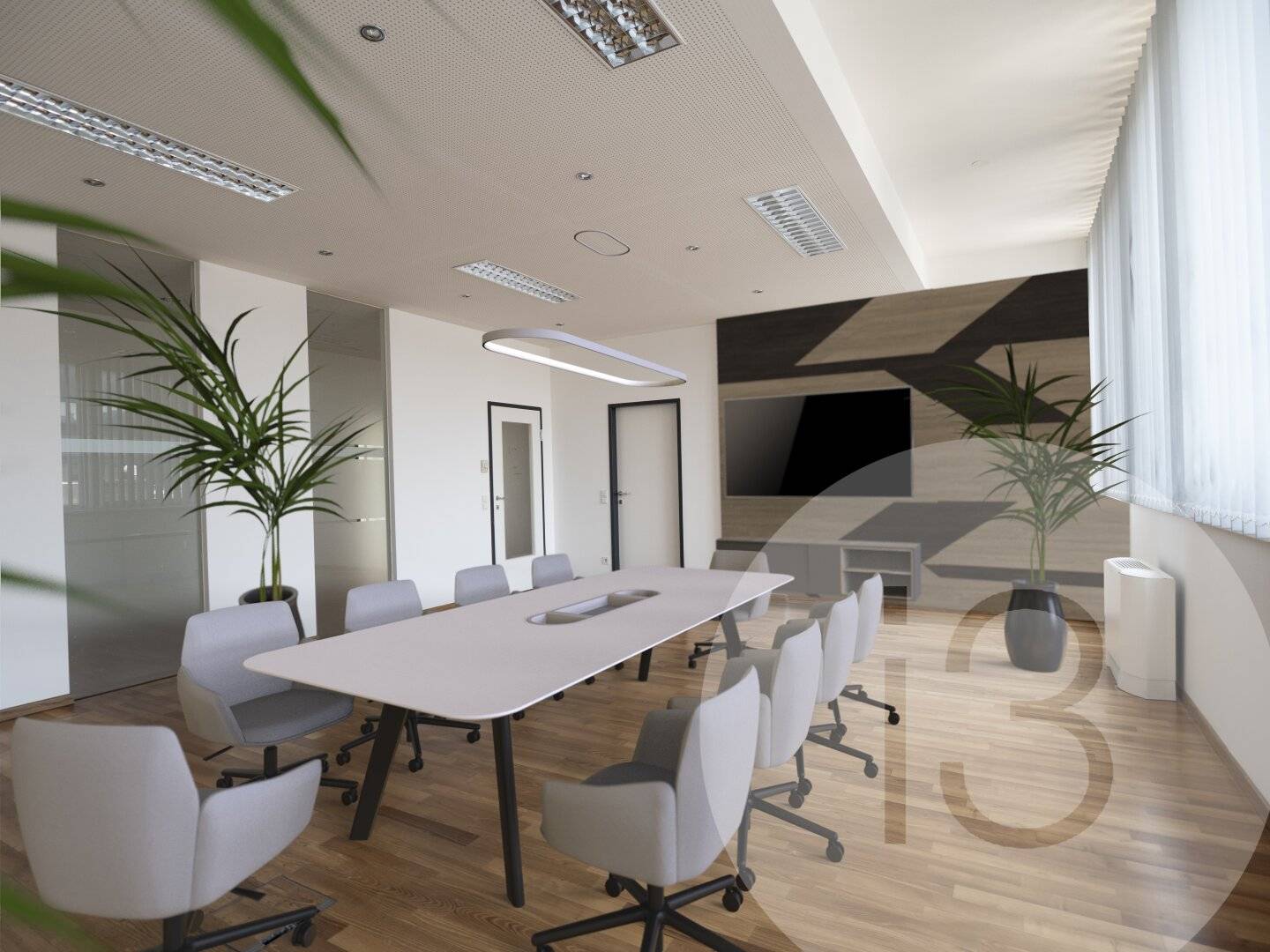 701 m² Office floor with sun terrace Autobahn ramp Salzburg Airport