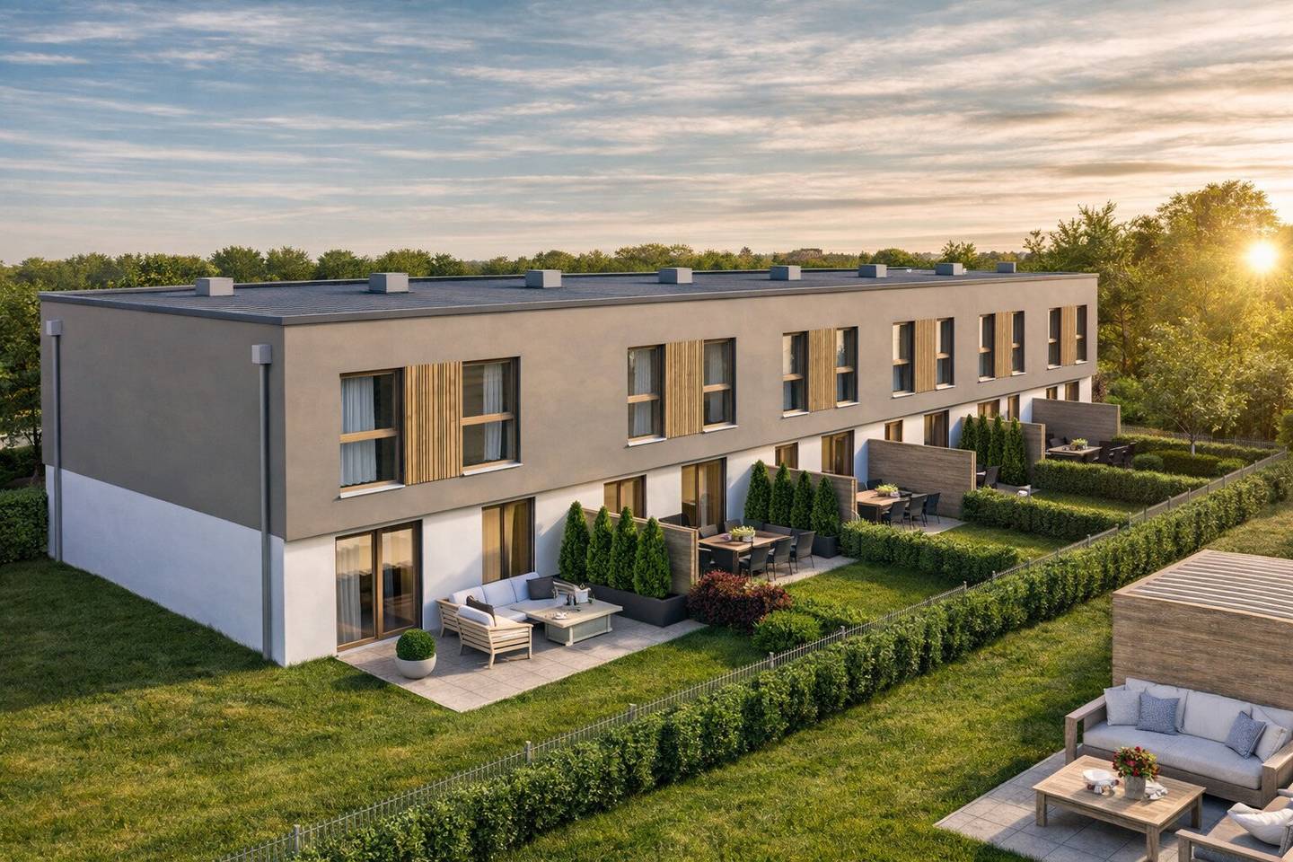 Semi-detached house in the new residential quarter in Neunkirchen
