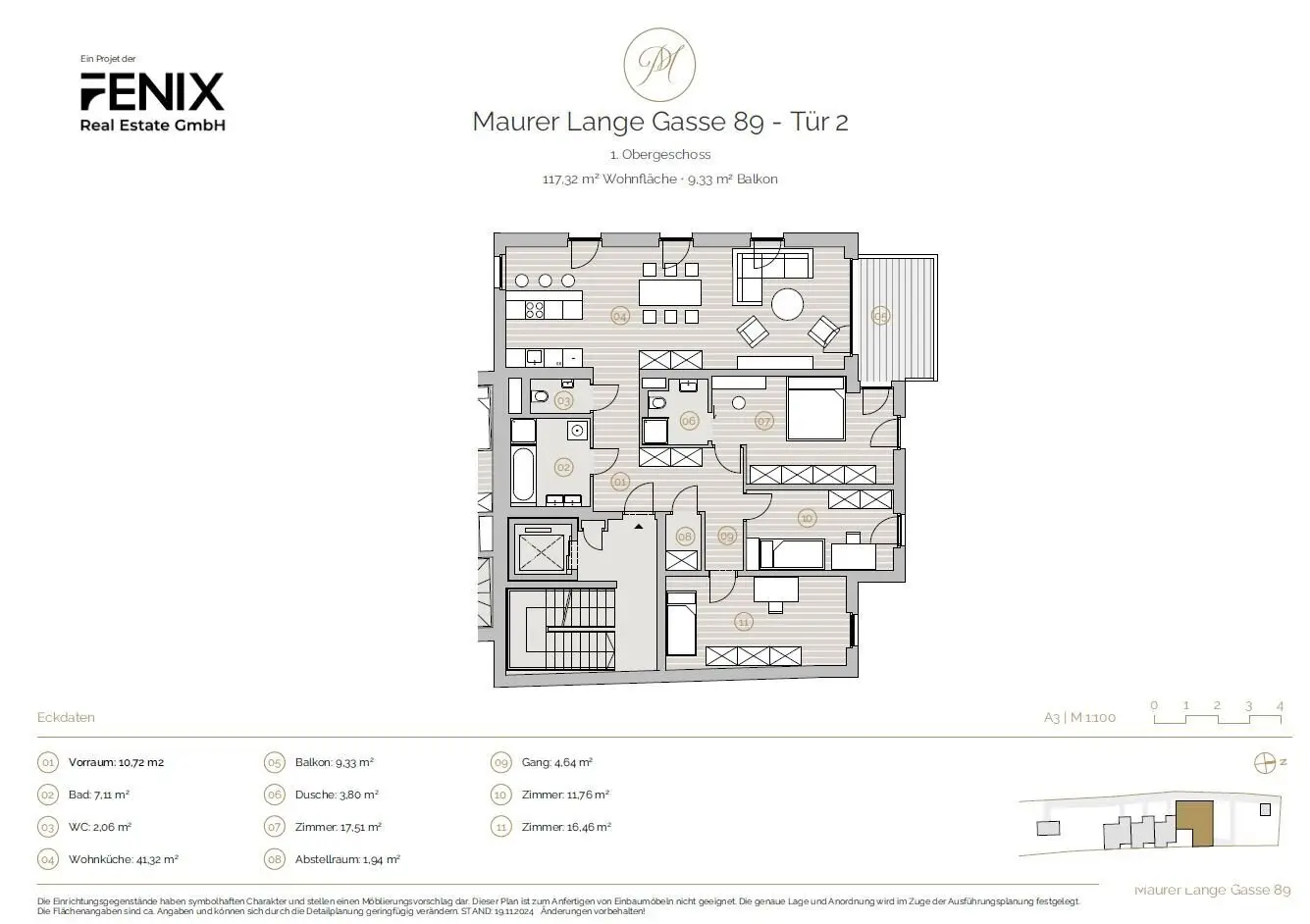 New build apartment with garden and balcony in Mauer