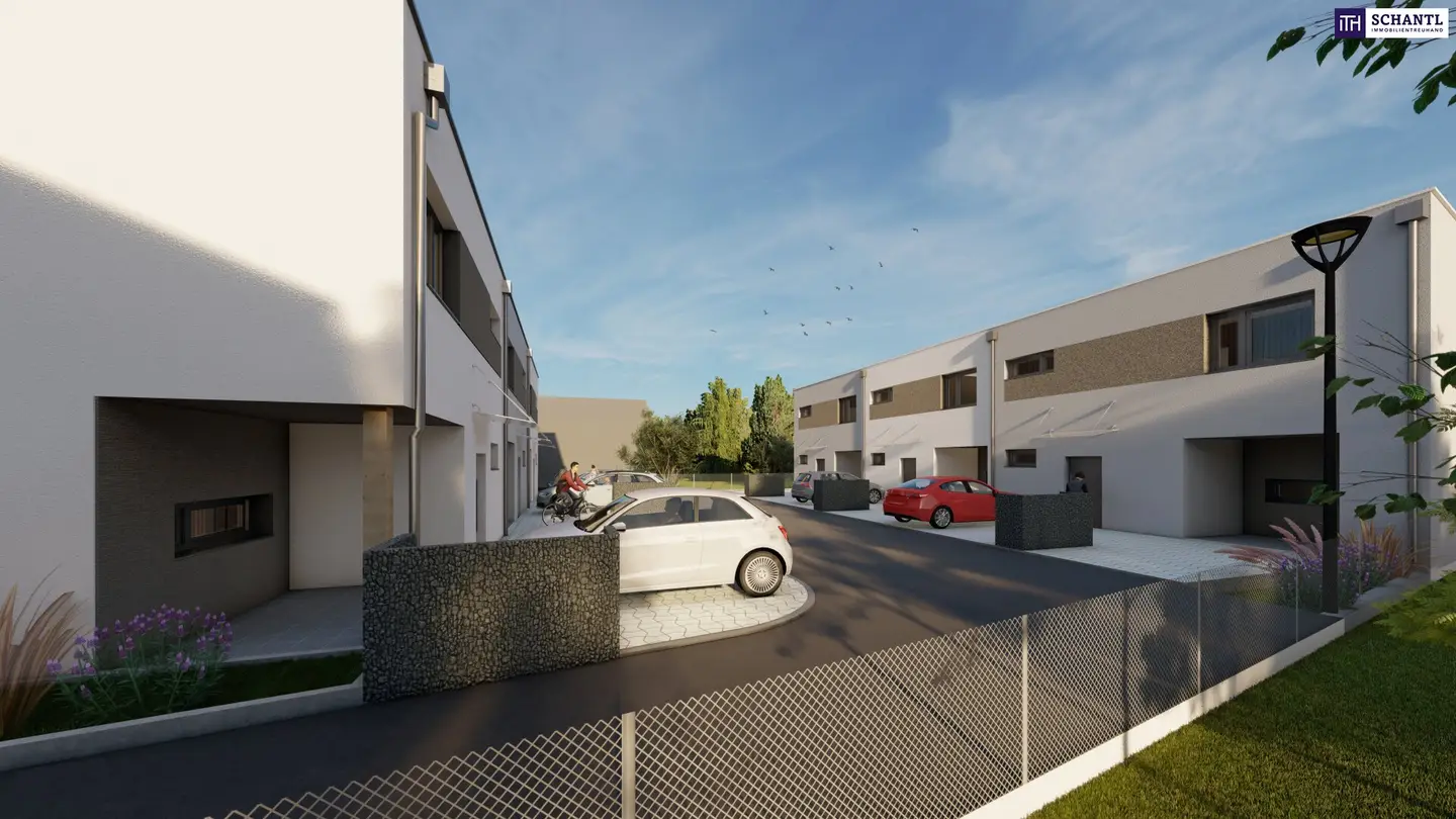 Living in the Green near Vienna Perfectly designed row houses in an absolute green quiet location Now seize the opportunity and move in Summer 2026