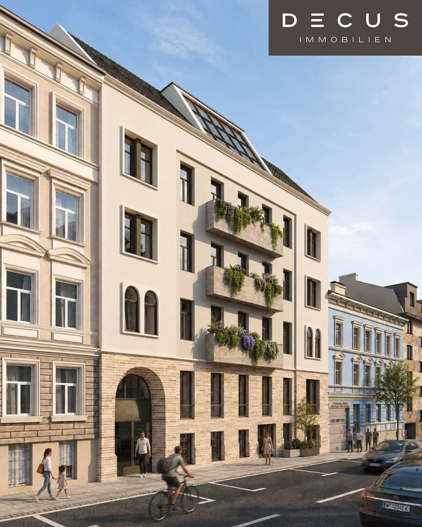 Beautifully revitalized rental apartment building Attic expansion Condominiums Investment and owner use Historicist style building