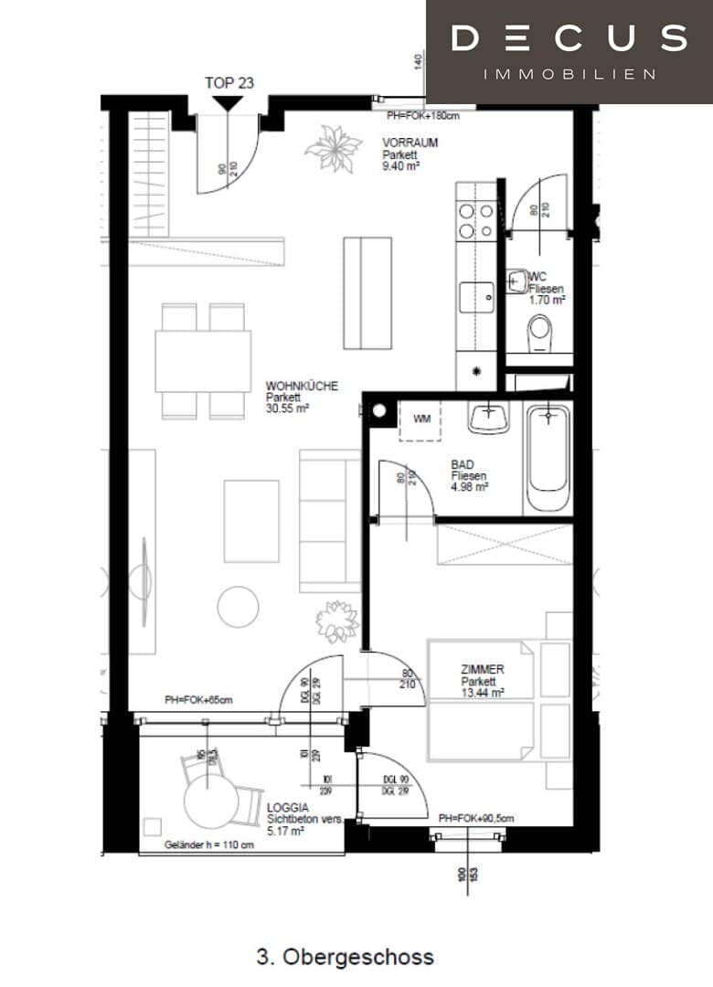 / 10.BEZIRK / TOP ANBINDUNG / 2 ZIMMER / LOGGIA / VERFÜGBAR AB SOFORT