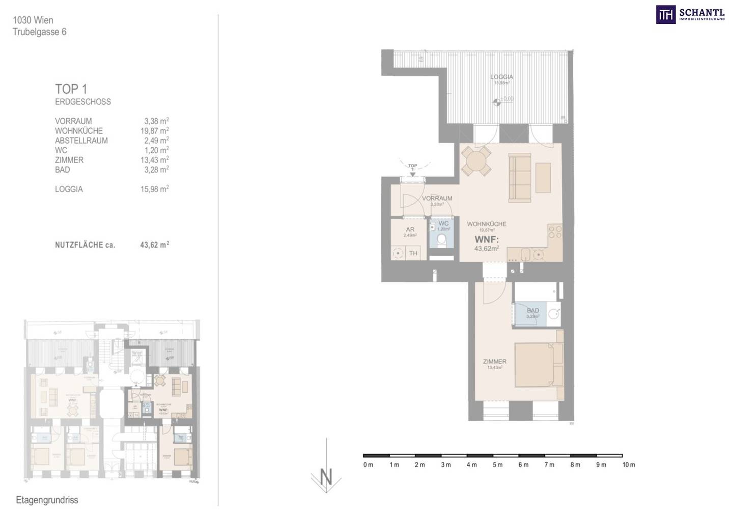 Altbauflair trifft Wohnkomfort - einziehen und verlieben! Kuschelige Kleinwohnung mit riesiger Loggia! Traumhaft sanierter Altbau + Perfekte Raumaufteilung + Hochwertige Ausstattung + Rundum saniertes Haus!