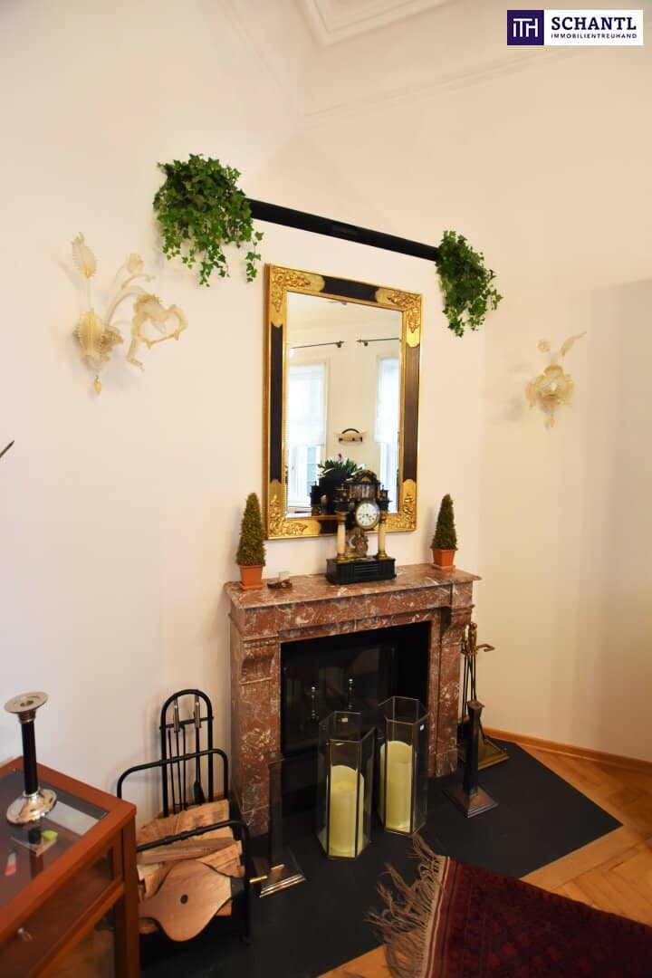 Representative luxury historic apartment in a great inner city location. Magnificent historic building on a quiet square in 1010 Vienna. Move in and feel at home