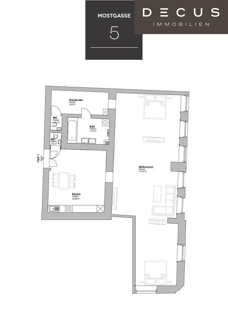 No commission Exclusive apartments 1040 WIEN