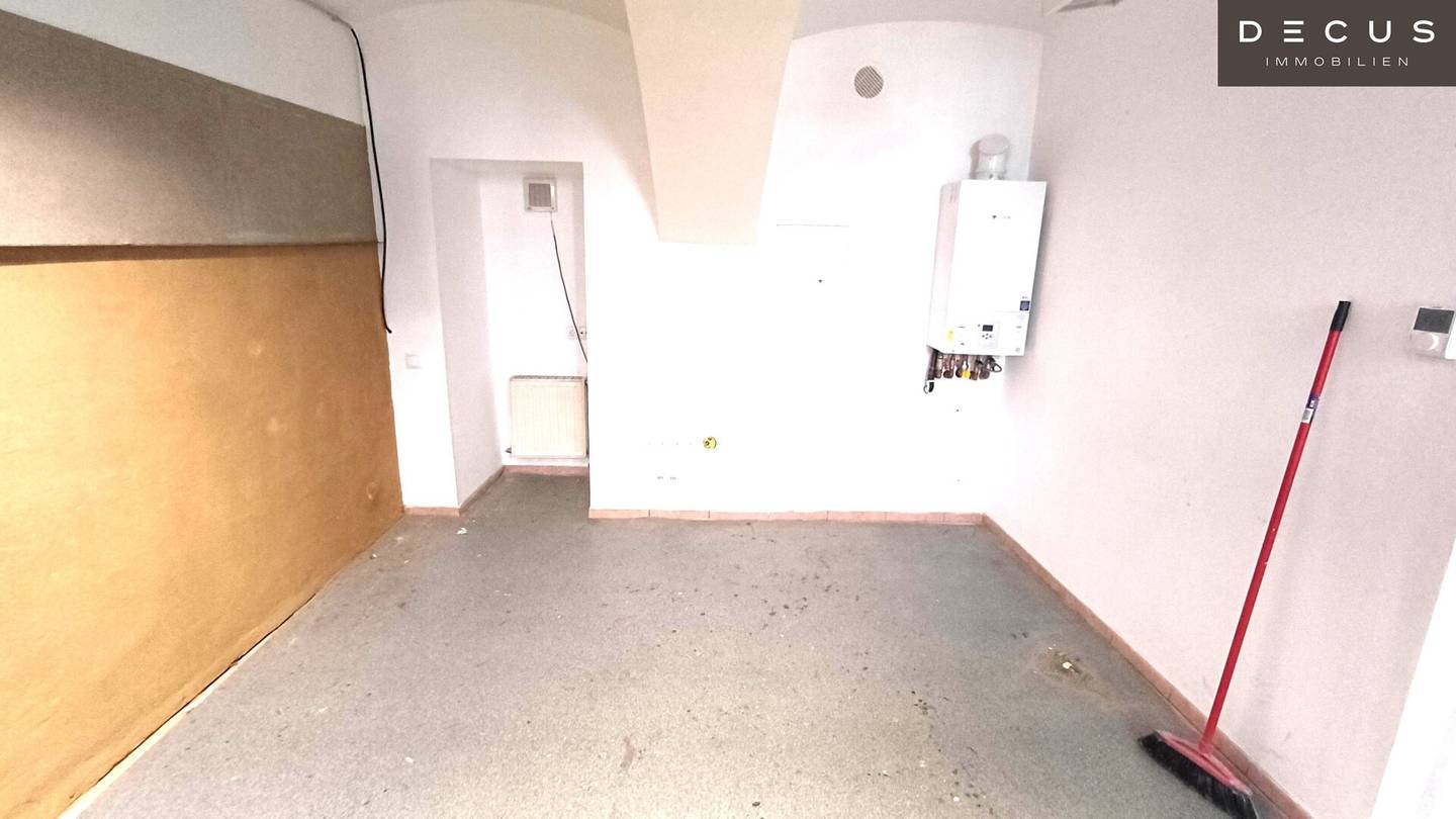 Basement storage with WC and floor heating