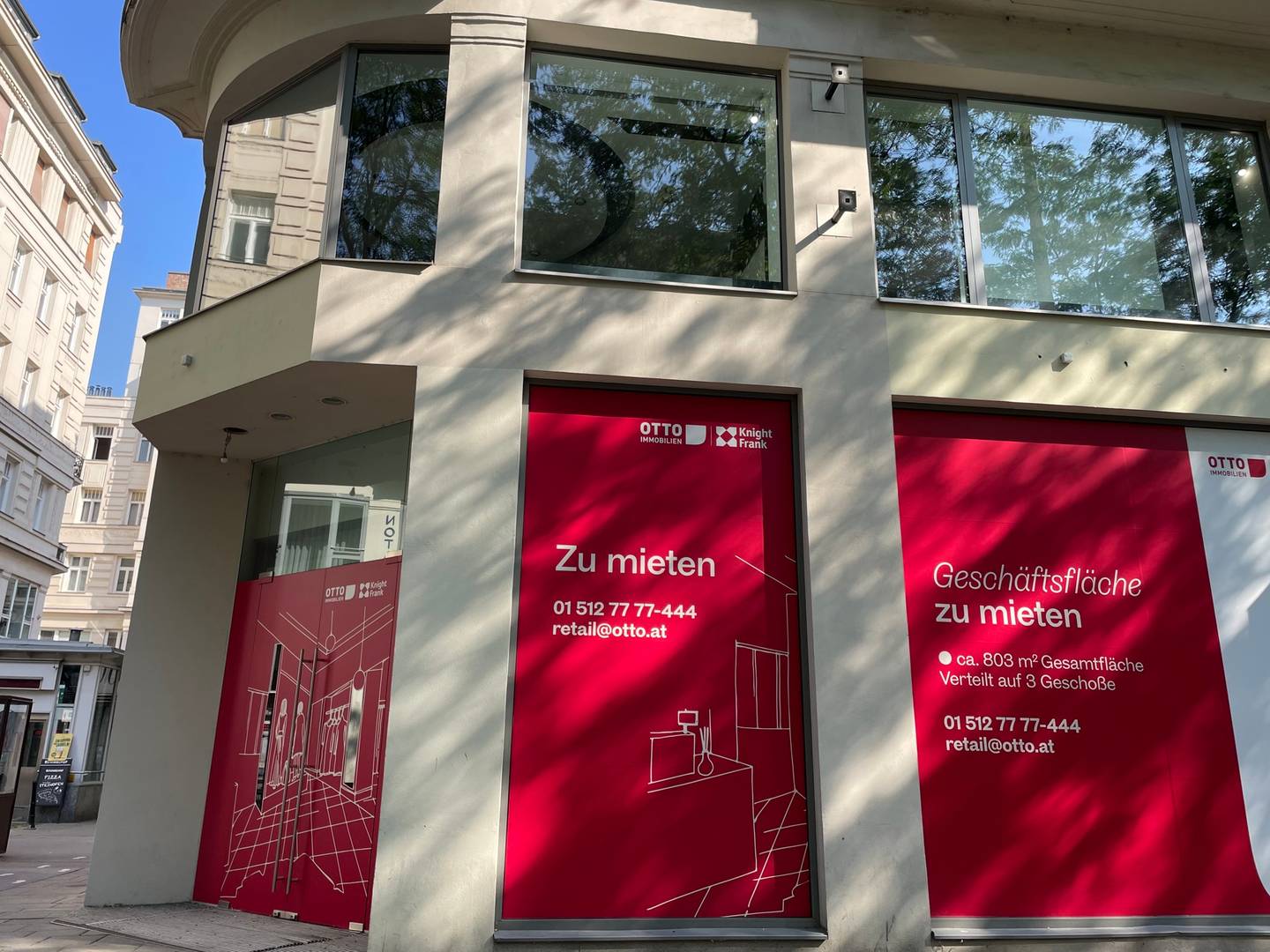 Top corner retail space on Mariahilfer Street