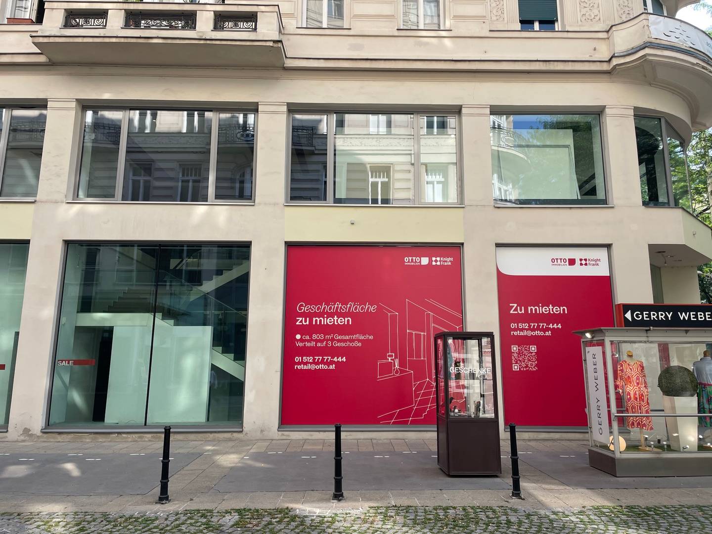 Top corner retail space on Mariahilfer Street