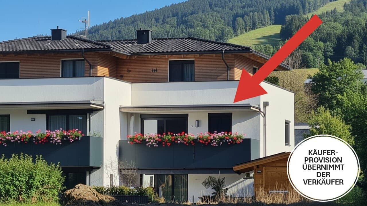 NEUER PREIS!!! Provisionsfrei -  Neuwertige 3 Zimmer Eckwohnung, inklusive Küche, Außenrollos, Dusche, Badewanne und Lift in Mondsee - Baurechtseigentum