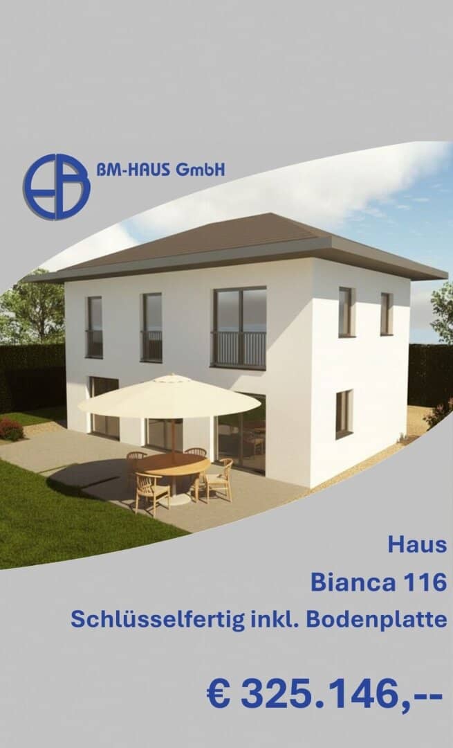 Turnkey with foundation slab € 336,579 fixed price guarantee