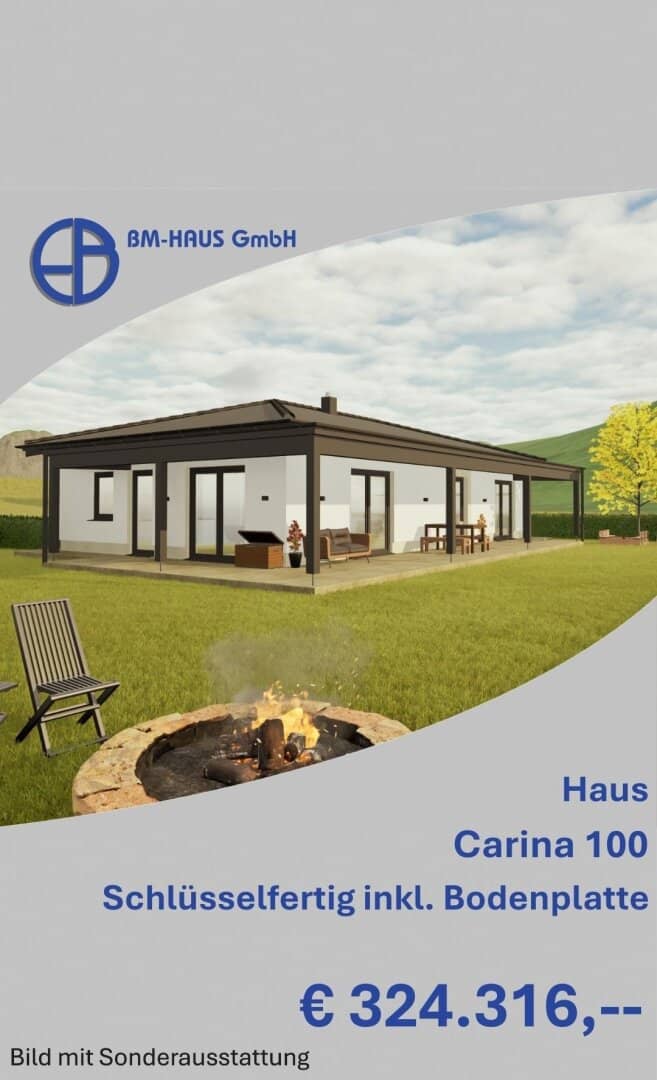 Bungalow Schlüsselfertig mit Bodenplatte € 349.057,-- Fixpreisgarantie !!!
