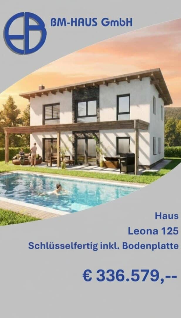 Turnkey with foundation slab € 336,579 fixed price guarantee