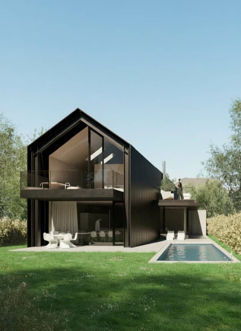 Construction project Hildebrandtgasse Modern single family house with fortress view
