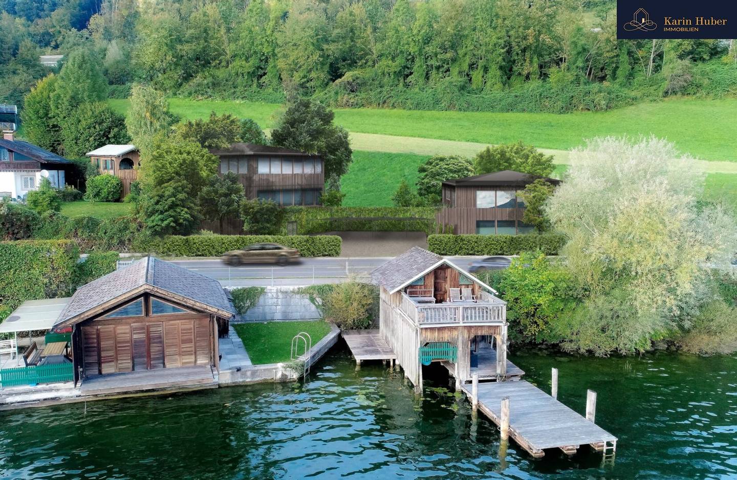 Rarität am Mondsee - Baugrundstück Erwerbsmöglichkeit der Badehütte mit direktem Seezugang