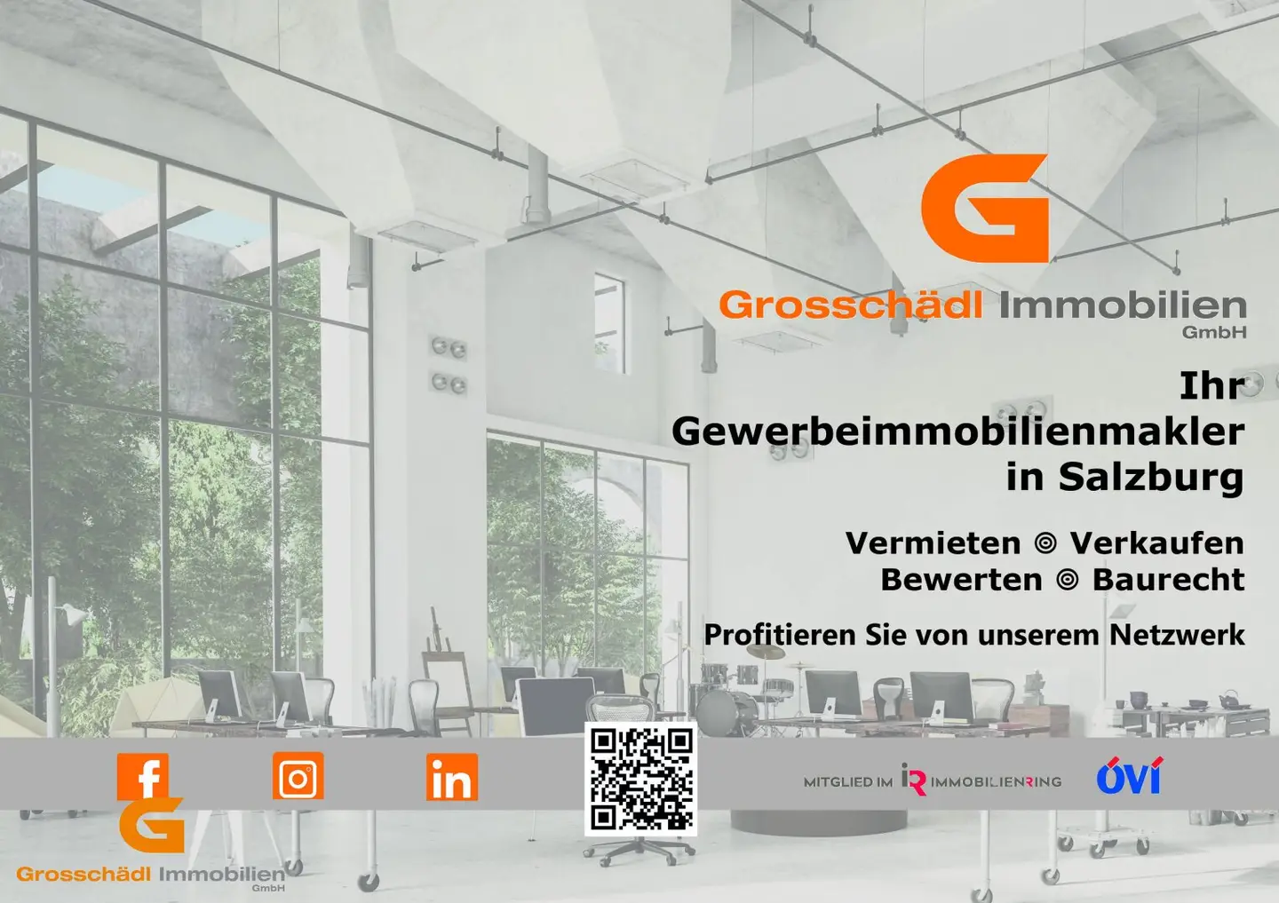 Arbeitsplatz trifft Weitblick: Penthousebüro in Stadtlage kaufen