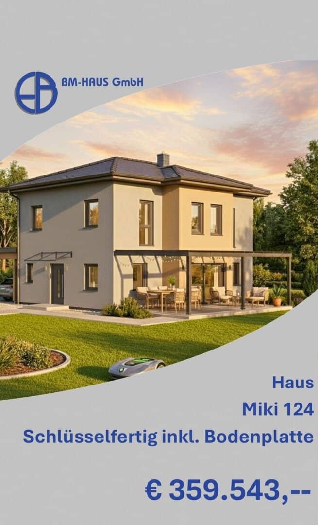 124 m² Schlüsselfertig mit Bodenplatte € 359.543,-- Fixpreisgarantie !