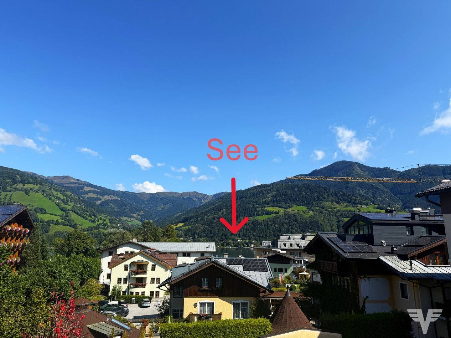 With a view of the Zeller See! Central four room apartment