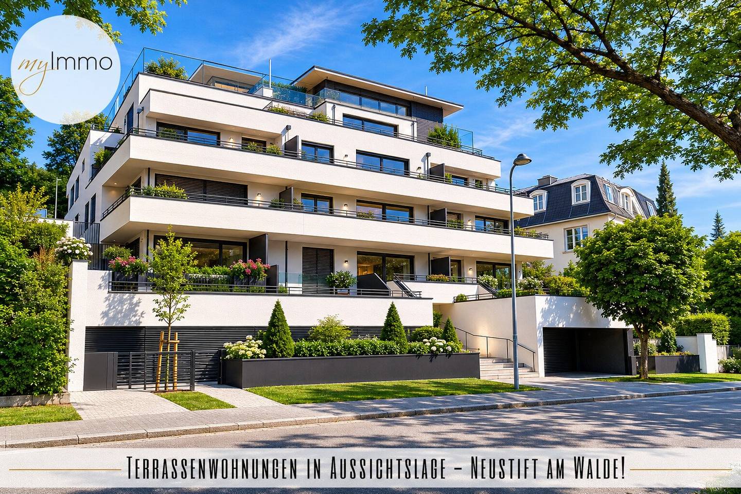 Terrace apartments with a view in Neustift am Walde