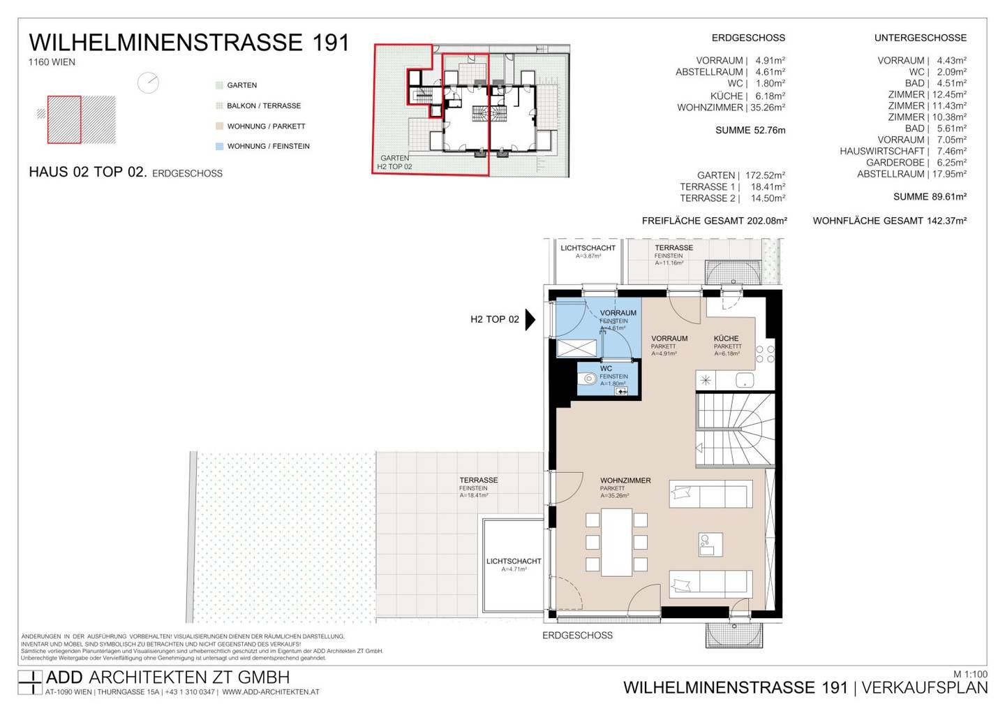 Erstbezugsmaisonette mit großem Garten