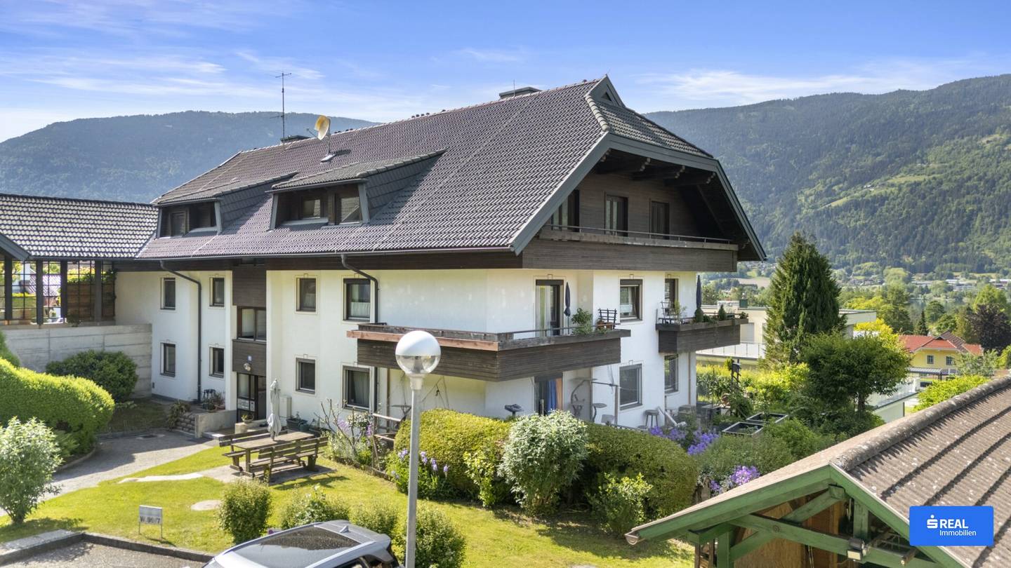 Geräumige 4-Zimmer-Wohnung in Alt-Ossiach mit Balkon und Seeblick