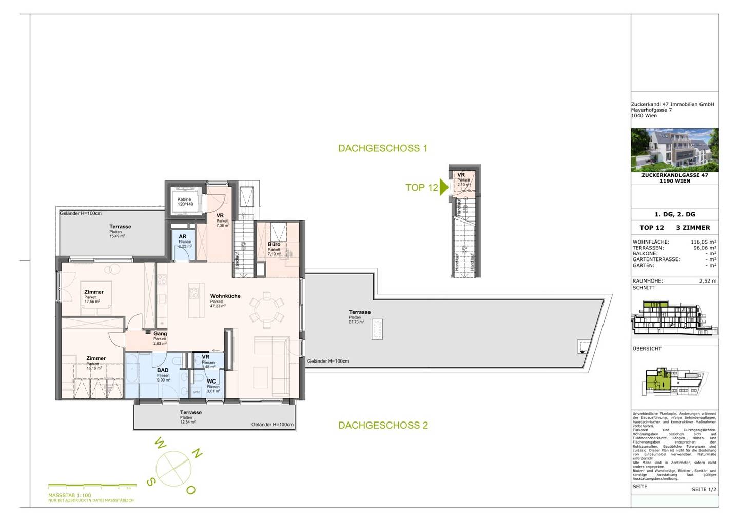 Spektakuläres Penthouse in Neustift am Walde mit Rundumblick und großzügigen Freiflächen