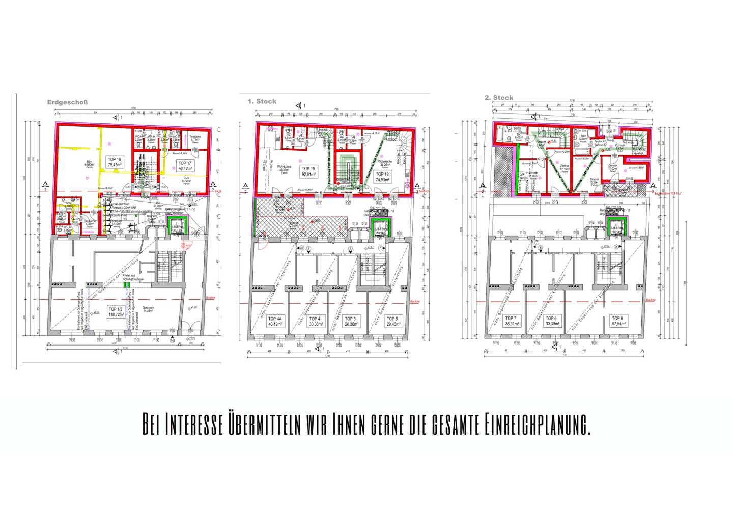 Plan Neubau Nebengebäude