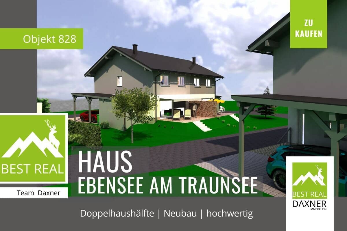 NEW BUILD Semi-detached house in Ebensee on Lake Traunsee modern living in the Salzkammergut
