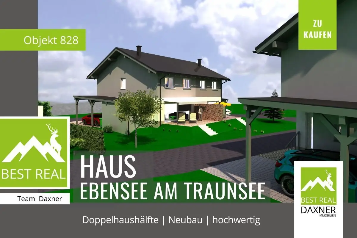 NEW BUILD Semi-detached house in Ebensee on Lake Traunsee modern living in the Salzkammergut