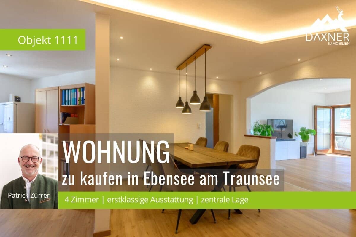 4 Zimmer Wohnung im Ortskern von Ebensee am Traunsee