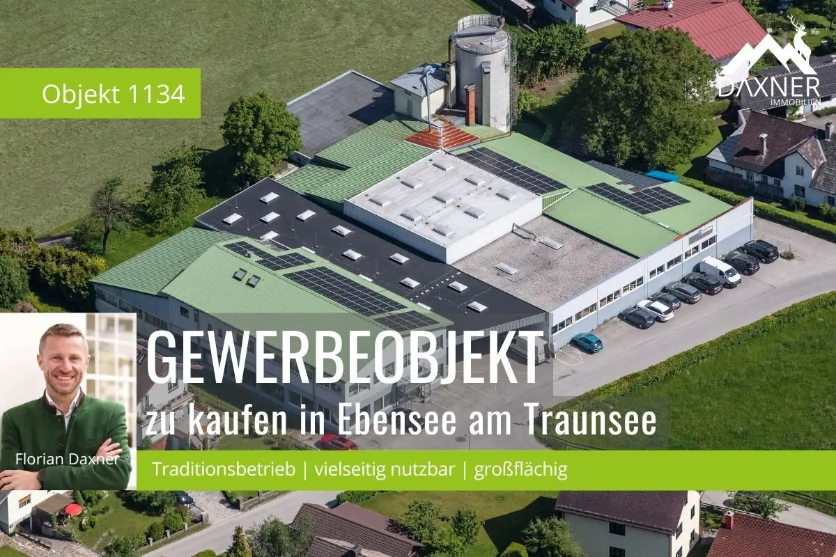 Gewerbeliegenschaft mit etabliertem Tischlereibetrieb in Ebensee am Traunsee