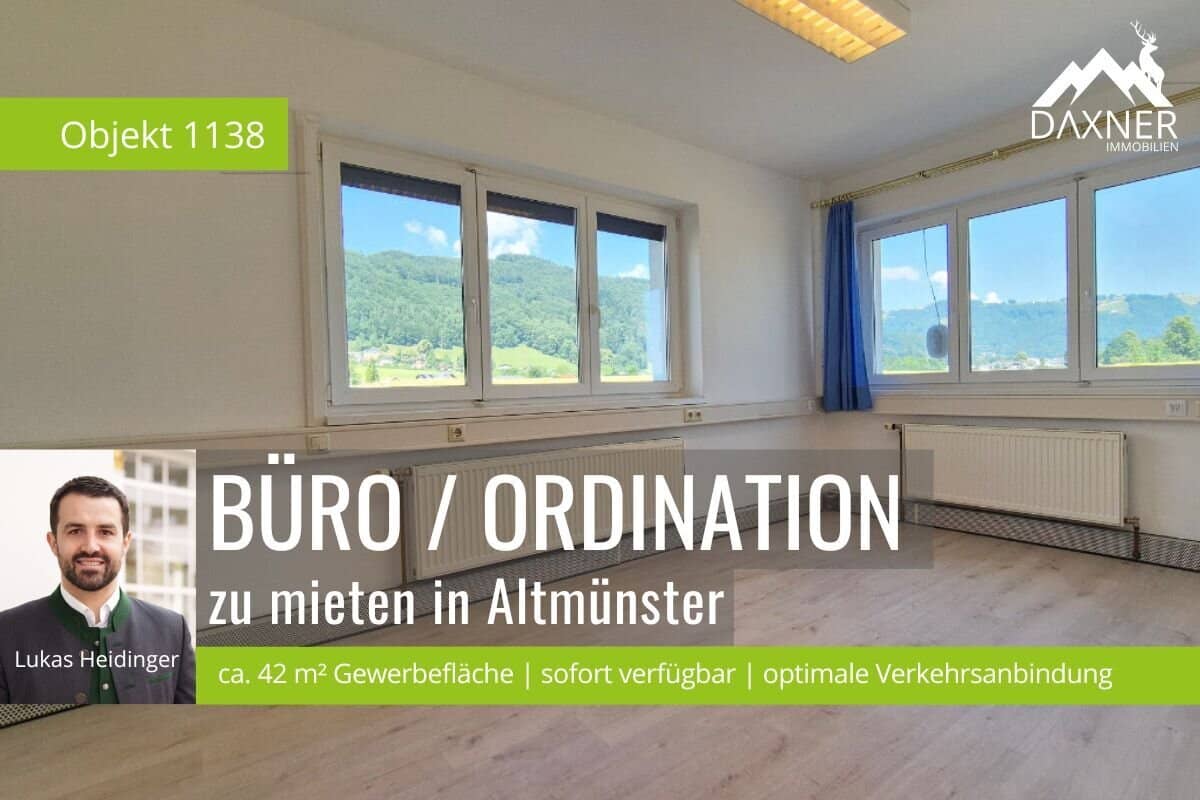 Representative 3 room office / practice with top infrastructure in Altmünster