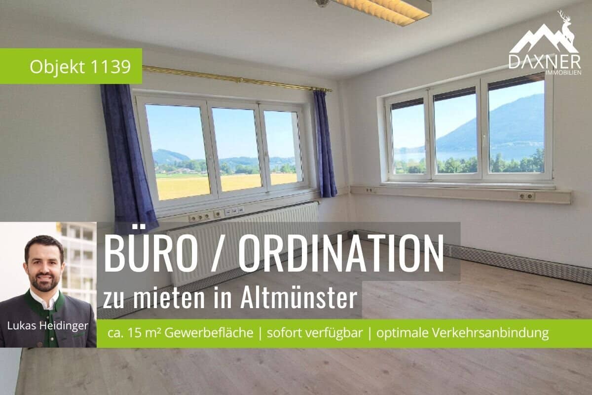 Representative office or medical practice with lake view and top infrastructure in Altmünster