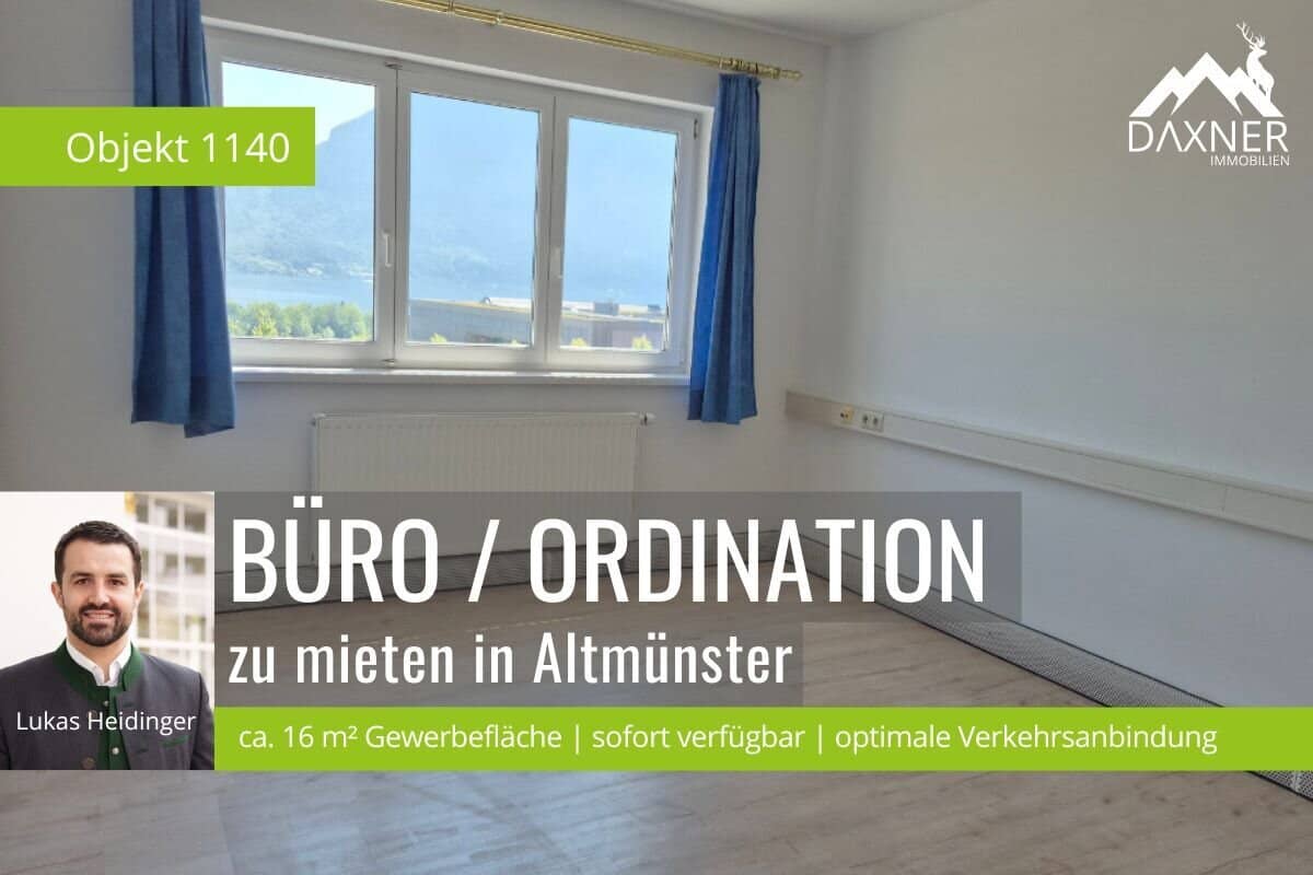 Representative office or practice with lake view and top infrastructure in Altmünster