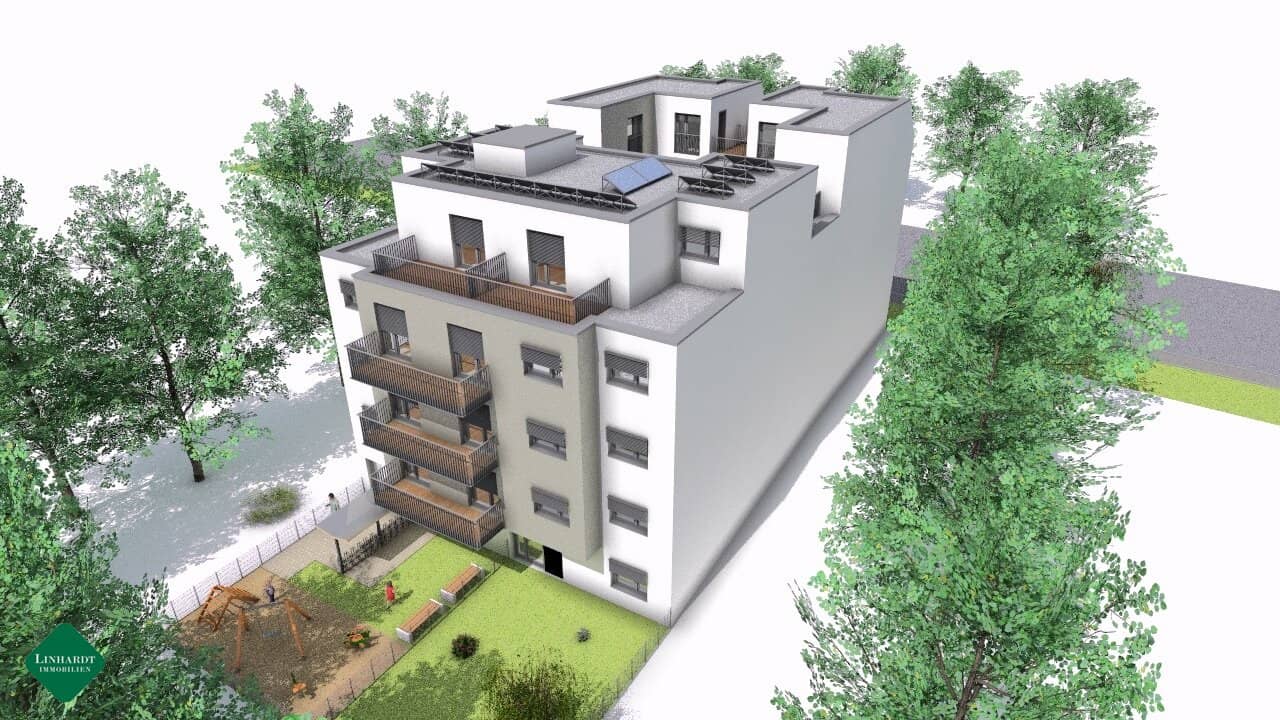 Building plot with building permit for 18 apartments