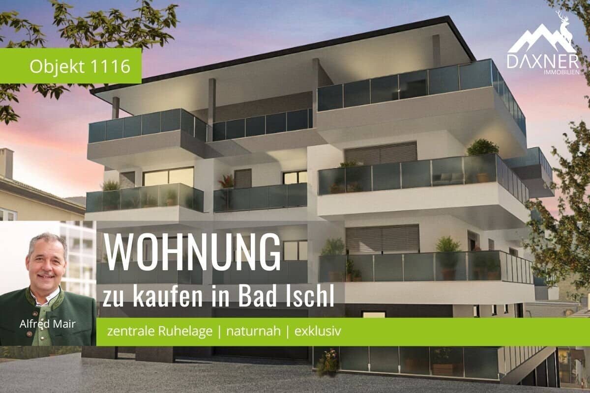 Modernes Wohnen vereint mit aussergewöhnlicher Lage  - Neubauwohnung über den Dächern von Bad Ischl
