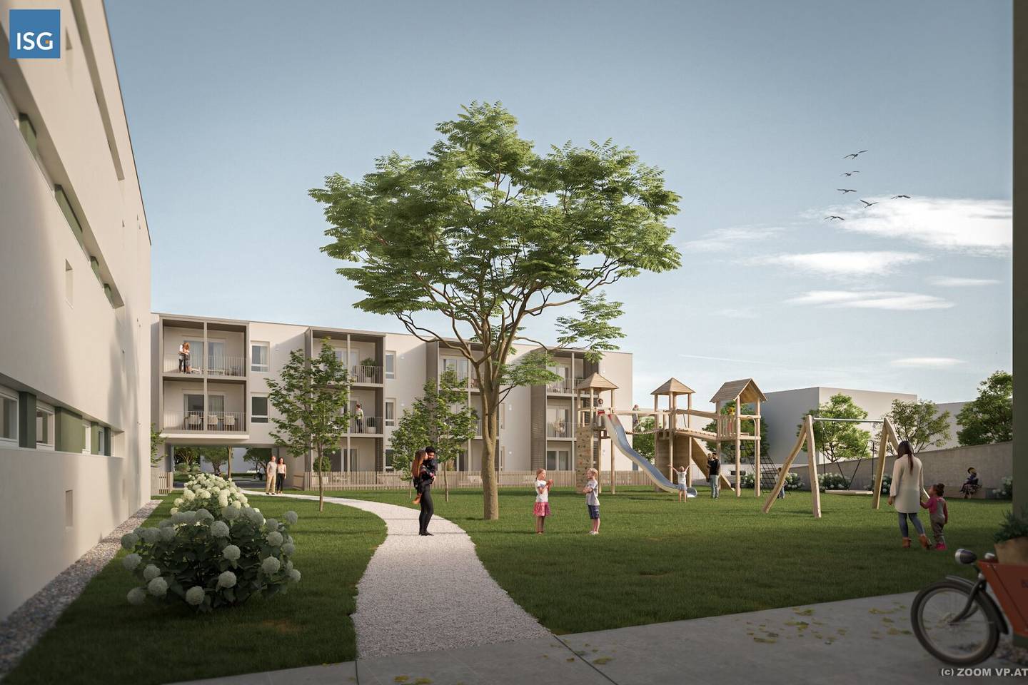 Rent to Buy New Build Top 56 First Occupancy 3 Room Apartment on the First Floor with Underground Parking Space