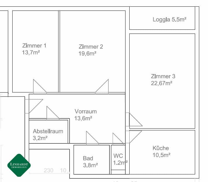 3 Zimmer-Eigentumswohnung in Top-Zustand inkl. Einbauküche (Neue Fassade und Fenster)