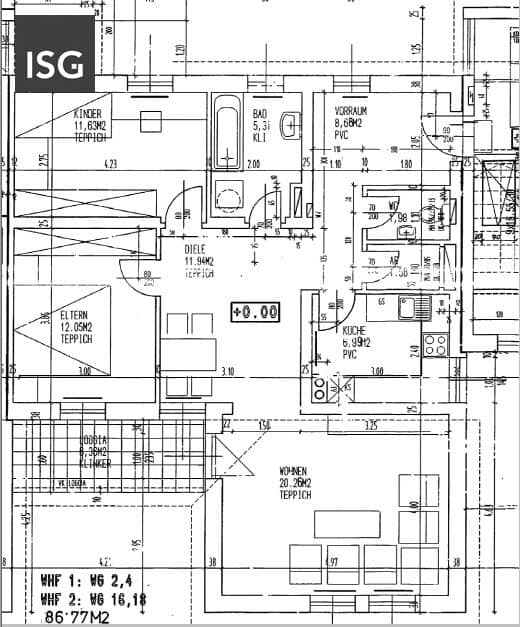 Objekt 465: 3-Zimmerwohnung in 4710 Grieskirchen, Ziegelleithen 2a, Top 18 inkl. Tiefgaragen-Stellplatz