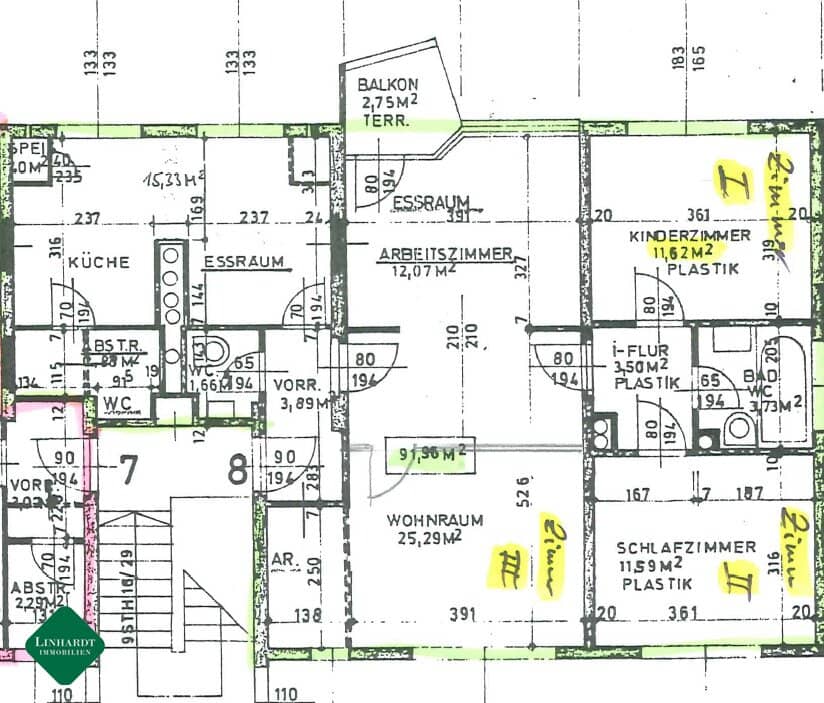 Renovierungsbedürftige 4-Zimmerwohnung bei Bahnhof