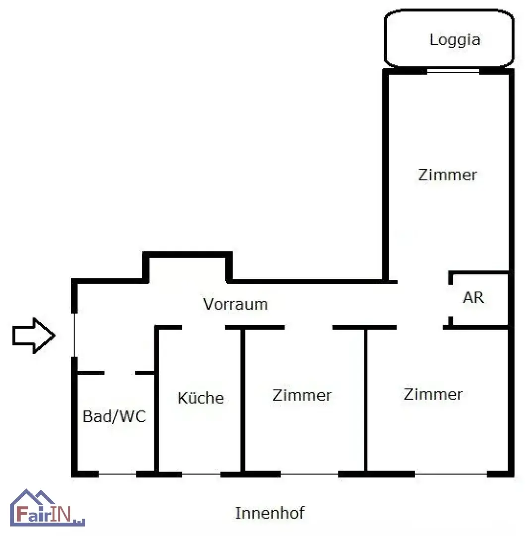 Traumhafte 3-Zimmer-Wohnung in 1070 Wien – renovierungsbedürftig mit Loggia!