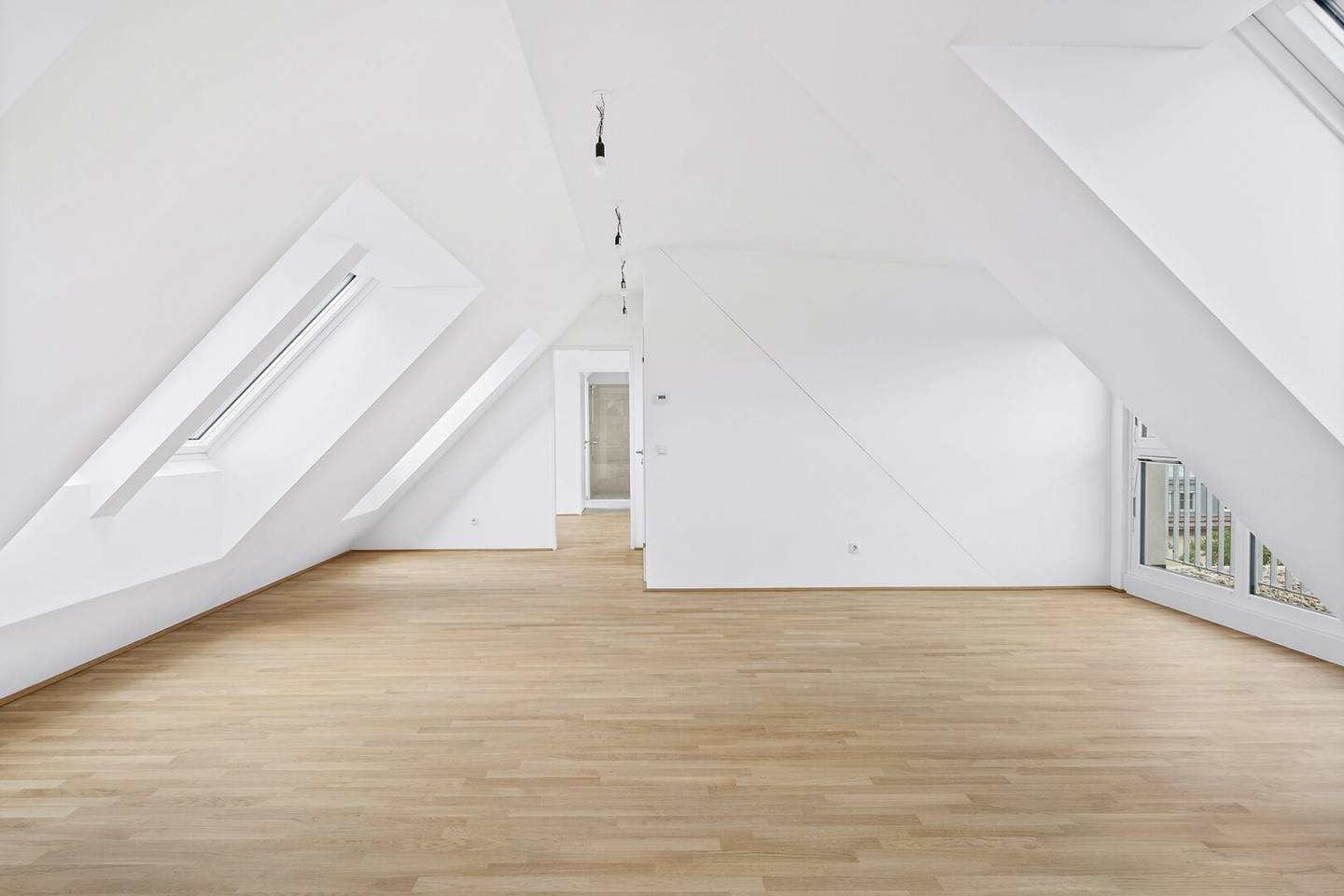 Generously laid out two room attic apartment with terrace (Top 53) including underground garage space